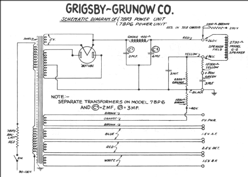 Majestic Power Pack 7BP3; Grigsby-Grunow - (ID = 244703) Power-S