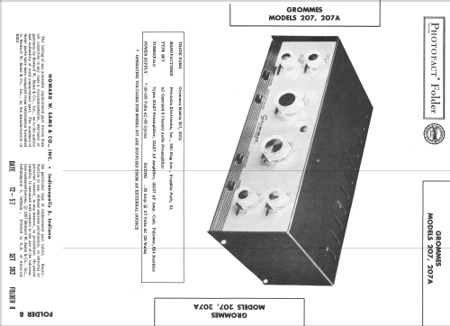 207A; Grommes Precision (ID = 2491131) Ampl/Mixer