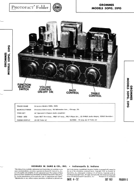 Grommes 50PG; Grommes Precision (ID = 3035862) Ampl/Mixer