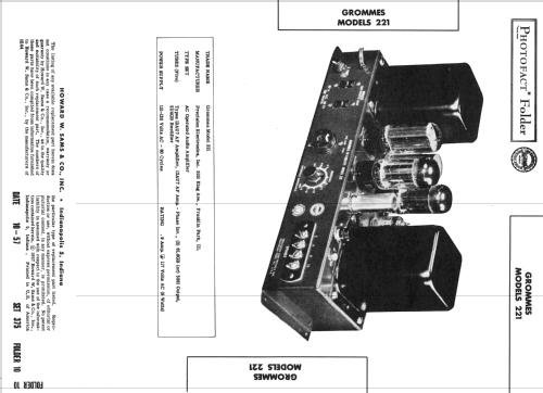 Hi Fidelity 221-A; Grommes Precision (ID = 2456638) Ampl/Mixer