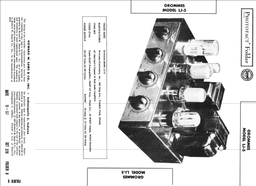 LJ5 ; Grommes Precision (ID = 2470928) Ampl/Mixer