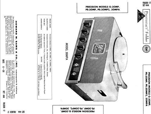 Precision PE-30MP2 ; Grommes Precision (ID = 696146) R-Player