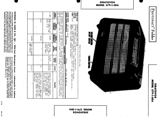 Stratovox 579-1-58A; Grossman Music Co.; (ID = 508635) Radio