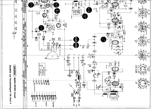 Fernseh-Tischgerät 350; Grundig Radio- (ID = 2642498) Television