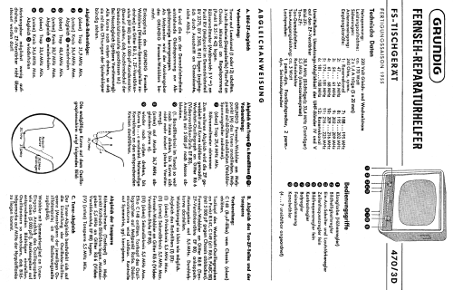 470/3D; Grundig Radio- (ID = 1392168) Televisión