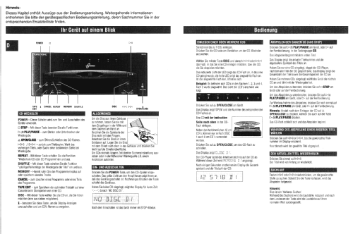 7 CD Changer M 40-CDC; Grundig Radio- (ID = 1374999) R-Player