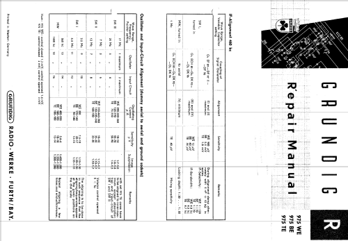 975BE; Grundig Radio- (ID = 239356) Radio