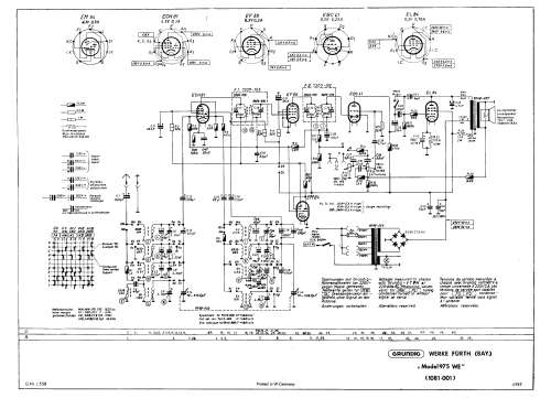 975WE; Grundig Radio- (ID = 215133) Radio