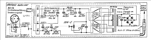 Drucktasten-Autosuper AS52; Grundig Radio- (ID = 197924) Car Radio