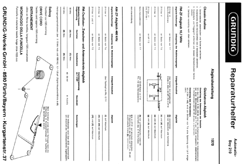 Automatic-Boy 210; Grundig Radio- (ID = 174524) Radio