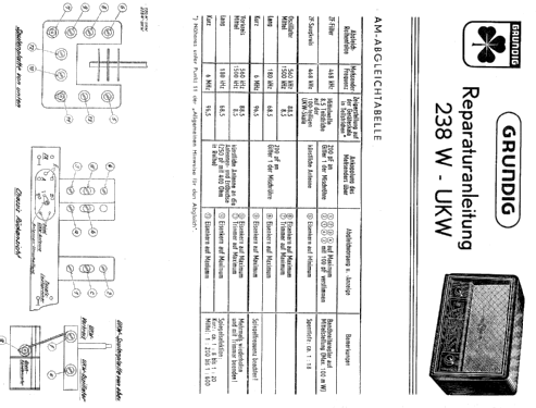 Type 238W/UKW Super 238W/UKW ; Grundig Radio- (ID = 794690) Radio