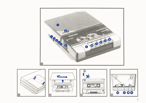 Grundig CR-105 enregistreur de cassettes