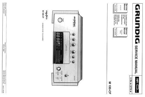 HiFi Cassettendeck Fine Arts M100-CF; Grundig Radio- (ID = 1371455) R-Player