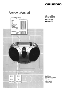 CD Radio Recorder RR 630 CD; Grundig Radio- (ID = 2810767) Radio