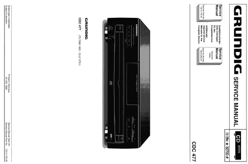 CDC477; Grundig Radio- (ID = 1059325) R-Player