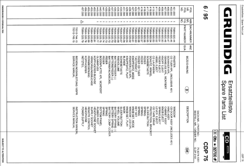 CDP110; Grundig Radio- (ID = 1060006) Sonido-V