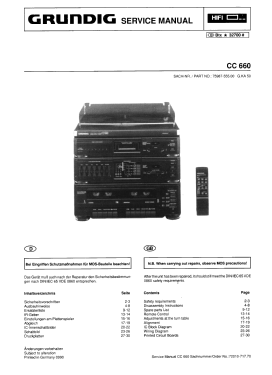 Compact Center CC 660; Grundig Radio- (ID = 2774920) Radio