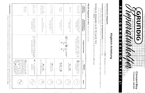 Concert-Boy Transistor 200; Grundig Radio- (ID = 64356) Radio