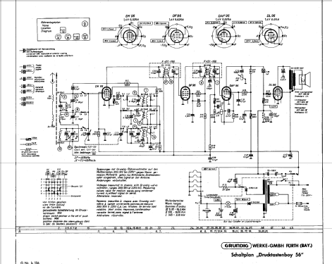 Drucktasten-Boy 56; Grundig Radio- (ID = 33077) Radio