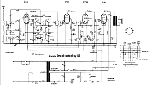 Drucktasten-Boy 56; Grundig Radio- (ID = 497822) Radio