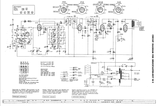 Drucktasten-Boy 58E; Grundig Radio- (ID = 141411) Radio