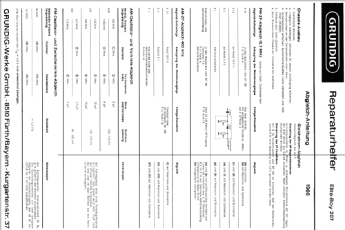 Elite-Boy 207; Grundig Radio- (ID = 176875) Radio