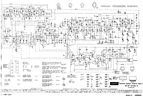 Emden III - 3 AS30 VW 111.035.103A; Grundig Radio- (ID = 144803) Autoradio