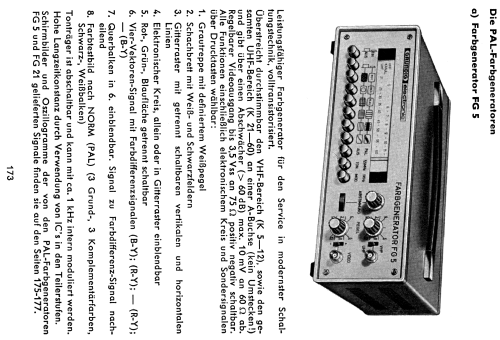 Farbgenerator FG5 6231-1101; Grundig Radio- (ID = 1796180) Ausrüstung