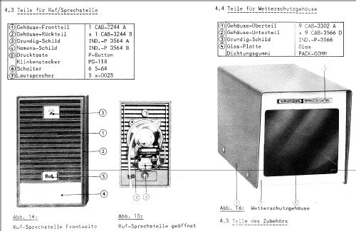 Fernsehanlage Fernauge FA1002; Grundig Radio- (ID = 312027) Diverses