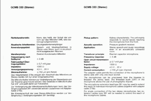 GCMS333; Grundig Radio- (ID = 227010) Micrófono/PU