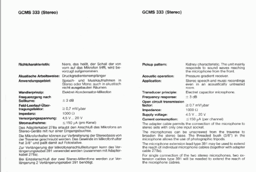 GCMS333; Grundig Radio- (ID = 227010) Microfono/PU