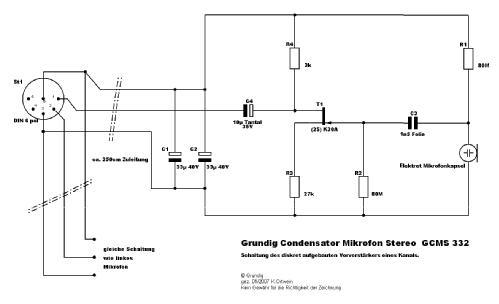 GCMS332; Grundig Radio- (ID = 284430) Microphone/PU