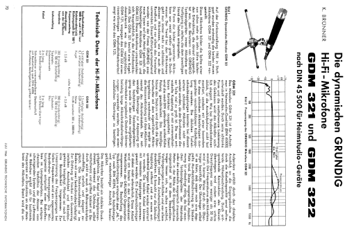 GDM 322; Grundig Radio- (ID = 442280) Mikrofon/TA