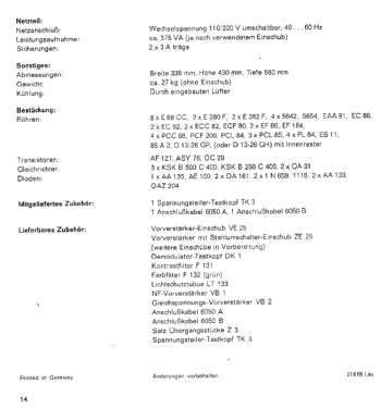 Impuls-Messoszillograph JO 20/13; Grundig Radio- (ID = 2951002) Equipment