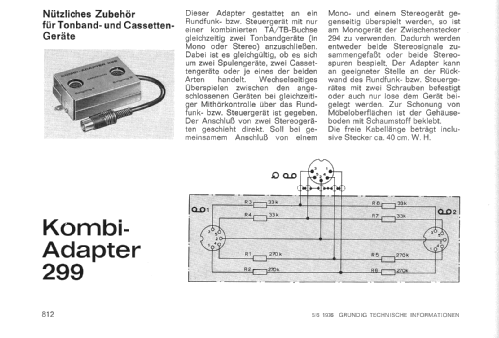 Kombi-Adapter 299; Grundig Radio- (ID = 2074184) Misc