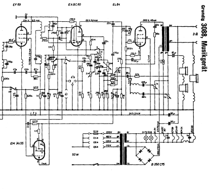 Konzertgerät 3088; Grundig Radio- (ID = 2369533) Radio