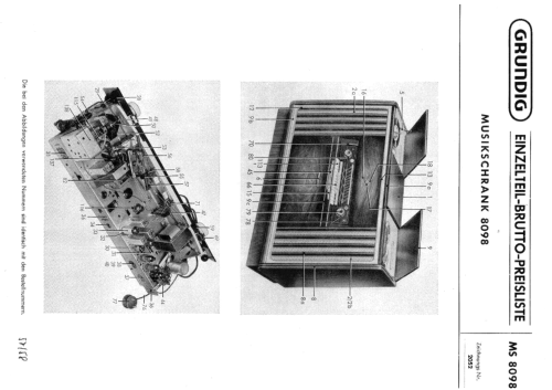 Konzertschrank 8098; Grundig Radio- (ID = 1650004) Radio