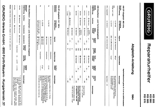 KS555; Grundig Radio- (ID = 35685) Radio