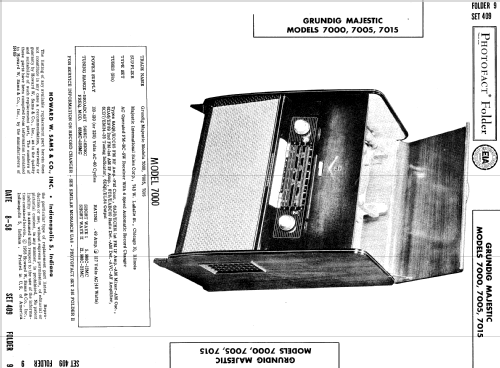 Majestic Musical Instrument 7005 USA; Grundig Radio- (ID = 800891) Radio