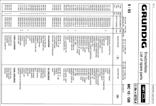 MC10; Grundig Radio- (ID = 1062707) Radio