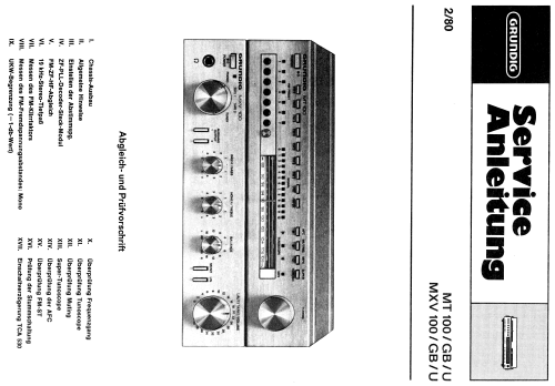 MT100; Grundig Radio- (ID = 1771212) Radio