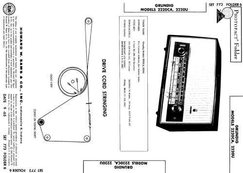 Musikgerät 2220CA; Grundig Radio- (ID = 751762) Radio