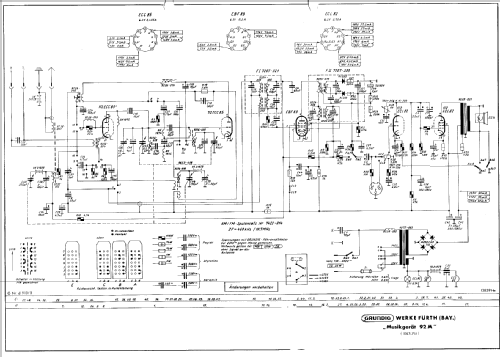 Musikgerät 92M; Grundig Radio- (ID = 100742) Radio