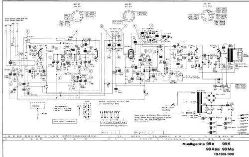 Musikgerät 98a; Grundig Radio- (ID = 70821) Radio