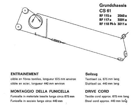 Musikgerät RF115a Ch= CS61; Grundig Radio- (ID = 652856) Radio