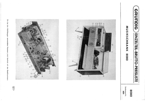 Musikschrank 8080; Grundig Radio- (ID = 1649495) Radio