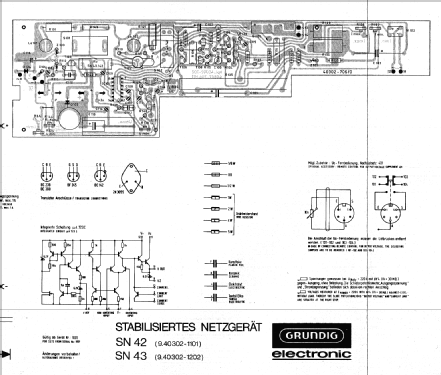 Netzgerät SN 43; Grundig Radio- (ID = 450253) Equipment