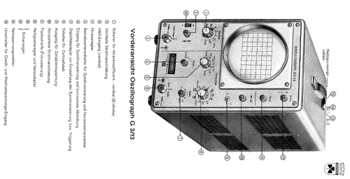 Oszillograph G 3/13; Grundig Radio- (ID = 2120564) Equipment