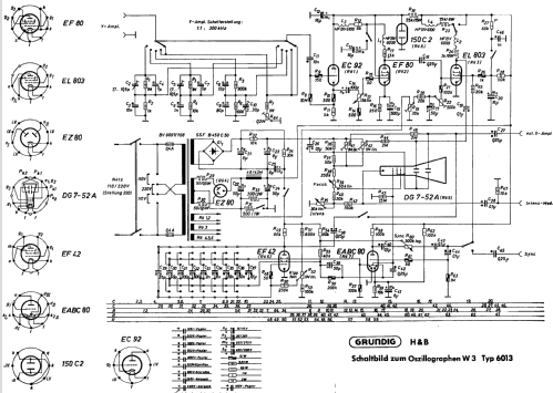 Oszillograph W3 6013; Grundig Radio- (ID = 151434) Ausrüstung