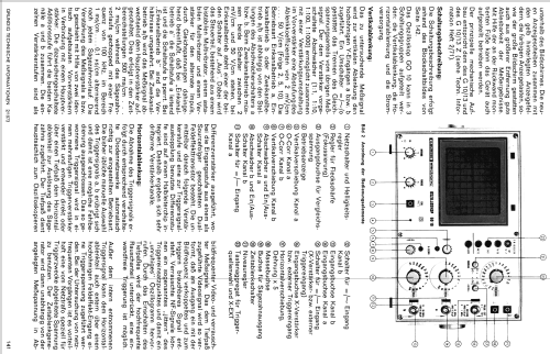 Oszilloskop GO10; Grundig Radio- (ID = 1433947) Ausrüstung